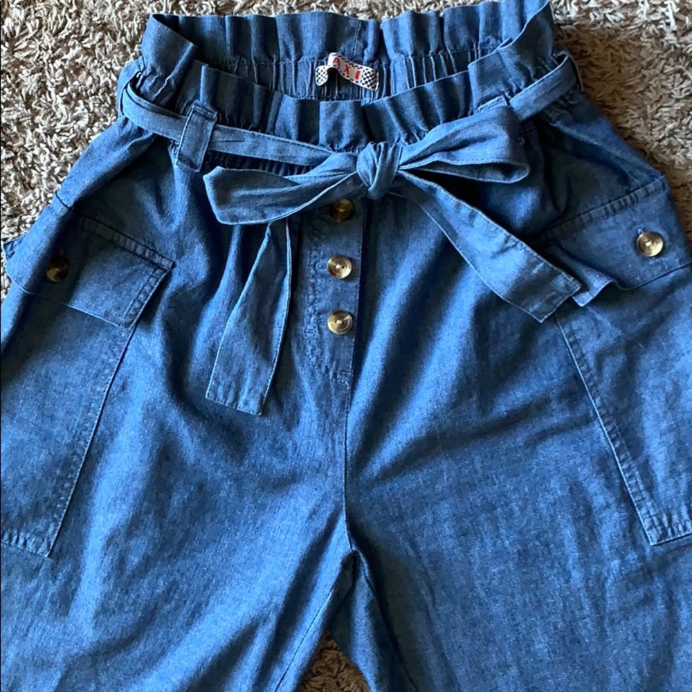 Paperbag waist women's Jeans, high waisted